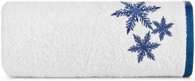 VIANOČNÝ FROTÉ UTERÁK CAROL SADA 6KS 50X90 CM BIELA