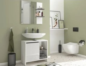 Koupeľňová zostava Metro, biela/šedá%