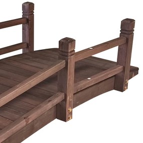 Záhradný drevený mostík