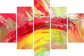 Obraz abstrakcie - maľba (150x105 cm)