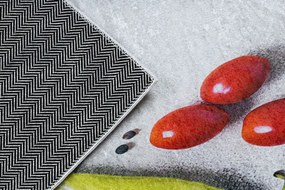 Protišmykový koberec / behúň ANDRE 33580 strieborný / zelený