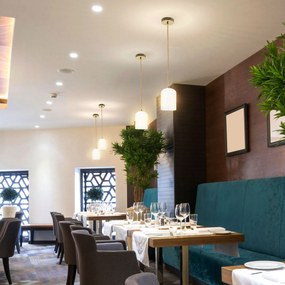 Toolight Toolight, závesné svietidlo 1xG9 APP1169-1CP, zlatá, OSW-40112