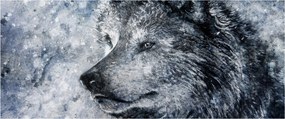 Obraz - Kreslený vlk (120x50 cm)