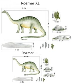 Nálepka na stenu, Brontosaurus