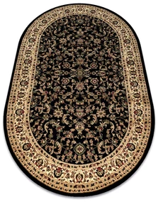 Koberec ROYAL ADR ovál model 1745 čierny