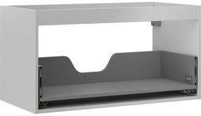 Mexen Box-A, závesná skrinka 90 cm, 1 zásuvka, sivá matná, 91AX0-0900-470-1-62