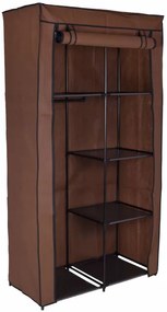 Šatníková skriňa MIRA tmavohnedá