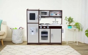Veľká drevená RETRO kuchynka + príslušenstvo