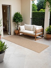 NORTHRUGS, Behúň Duet Rosel 106252 Beige/White - na von aj na doma, 80x250, béžová, chodba / predsieň