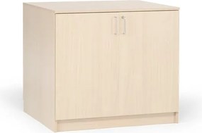 Drevená úložná skriňa THEO, 900x1000x600 mm, uzamykateľná, breza