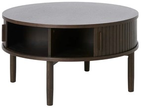 Dizajnový konferenčný stolík Palomino 85 cm tmavohnedý dub