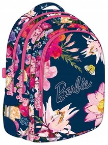St.RIGHT Školský batoh trojkomorový Barbie Botanical