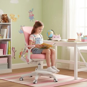 Detská rastúca stolička Neoseat JUNI 006 — látka, ružová