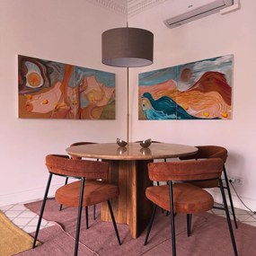 Oblúková lampa mosadz s bielym mramorovým podstavcom nastaviteľná - XXL