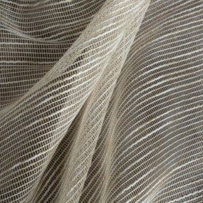 ZÁCLONA NA KRÚŽKOCH RACHEL 140X250 CM BÉŽOVÁ