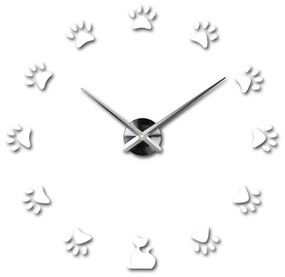Moderné nalepovacie nástenné hodiny SS | 3D hodiny 12S017 Wanduhr