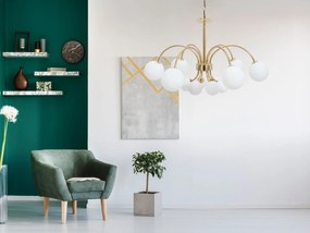 Toolight Toolight, stropné svietidlo 12xG9 APP962-12CP, zlatá lesklá, OSW-04048