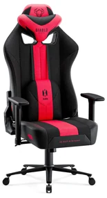Látkové herné kreslo Diablo X-Player 2.0 Normal Size, karmínovo-antracitové