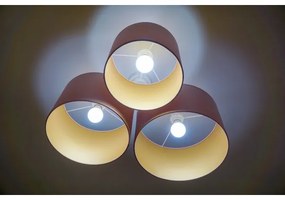 Duolla - Stropné svietidlo ROLLER TRIO 3xE27/60W/230V ružová