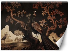 Fototapeta, Orientální páv na stromě - 250x175 cm