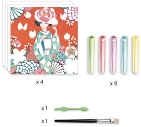 Výtvarná hra s trblietkami - sen o kráse