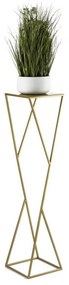 HowHomely Stojan na kvety LOFT 100x23,5 cm zlatá 10-1623-100-zloty