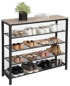 Botník DAVOR sivá/čierna