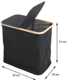 Kôš na bielizeň Double 53x33x51 cm
