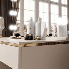 TOALETNÝ STOLÍK NESSIE ELITE 2 KAŠMÍR + ZLATÝ