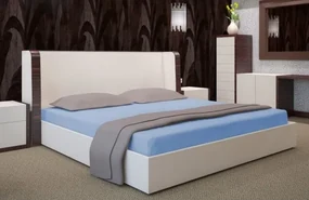 Modré prestieradlo na posteľ Šírka: 200 cm | Dĺžka: 220 cm