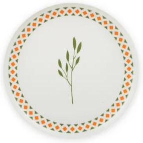 24-dielna pestrofarebná jedálenská súprava z porcelánu