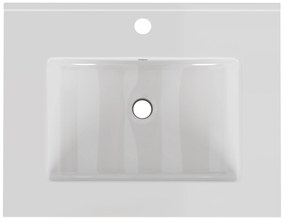 Zápustné umývadlo Houseland Luxo 60 cm biele