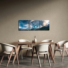 Obraz hôr (s hodinami) (90x30 cm)