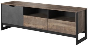 TV stolík/skrinka Adrissa (dub sand grande + matera). Akcia -19%. Vlastná spoľahlivá doprava až k Vám domov. 1127899