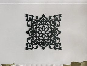 drevko Drevená mandala na stenu Harmónia Rozmer obrazu: 32,5 x 32,5 cm, Farba dekorácie: Čierna