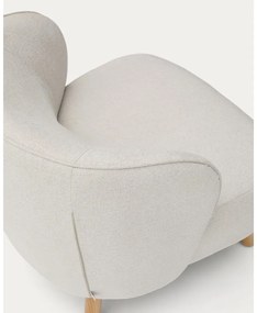 Krémové ženilkové kreslo Ulit – Kave Home