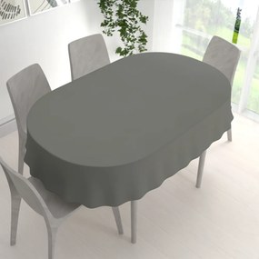 Biante Teflónový oválny obrus - Paris TF-124 Tmavo sivý 50x100 cm