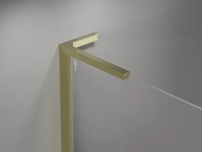Mexen, Mexen Mist L výklopné sprchové dvere 115 cm, transparentné, zlaté - 8A4L-115-000-50-00