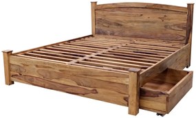 furniture-nabytek.cz - Posteľ z masívu 180x200 s úložným priestorom