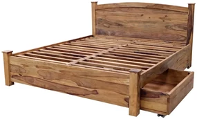 furniture-nabytek.cz - Posteľ z masívu 180x200 s úložným priestorom