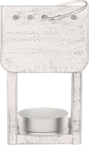 Lampáš vtáčia búdka s LED osvetlením biely LUC318