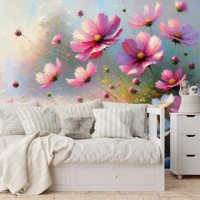 Tapeta farebné lúčne kvety v rozkvete