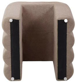 Béžový dizajnový taburet TICA