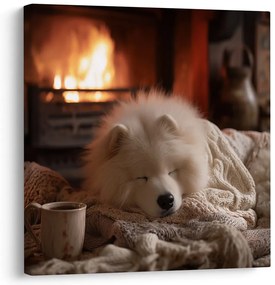 Vianočný obraz útulná zimná atmosféra