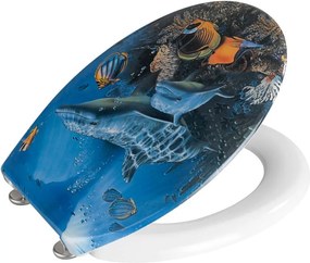 WC sedadlo Wenko Sea Life, 45 × 38 cm