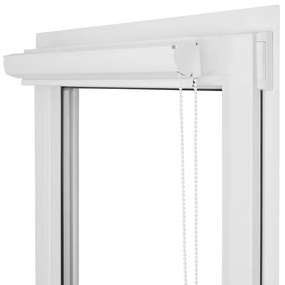 Dekodum Termoizolačná roleta v bielej kazete, farba látky Graphite Silver Šířka (cm): 55, Dĺžka (cm): 150, Strana mechanizmu: Práva
