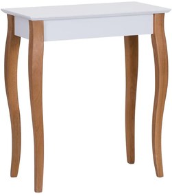 Biely konzolový odkladací stolík Ragaba Console, dĺžka 65 cm