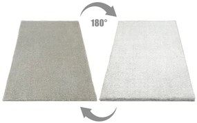 Koberec Shaggy Silky 72 strieborný / sivý