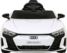 Ramiz Audi RS E-Tron GT Battery Biela + diaľkové ovládanie + pohon 4x4 + rádio MP3 + LED + EVA