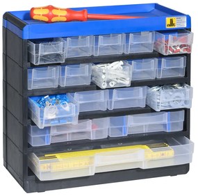 Plastová skrinka so zásobníkmi VarioPlus Pro 29/35, 17 zásuviek